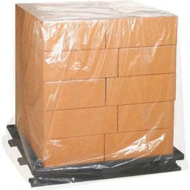 Centerline Dynamics Rack & Pallet Covers Global Industrial™ Pallet Covers, 52"W x 44"D x 96"H, 3 Mil, Clear, 50/Roll