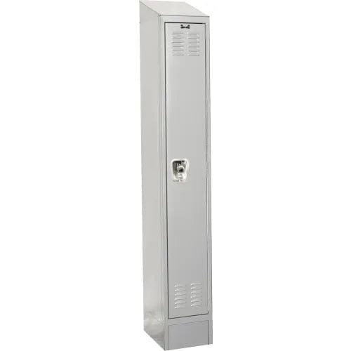 Centerline Dynamics Ready Built Lockers Light Gray Hallowell Ready-Built II 1-Tier 1 Door Locker, 12"W x 12"D x 84"H