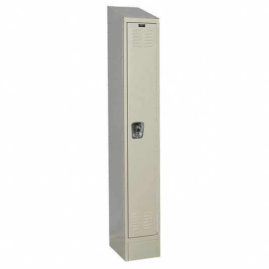 Centerline Dynamics Ready Built Lockers Tan Hallowell Ready-Built II 1-Tier 1 Door Locker, 12"W x 12"D x 84"H