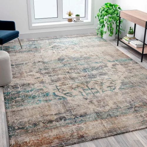 Centerline Dynamics Rugs Artisan Old English Style Traditional Rug - 8' x 10' - Blue