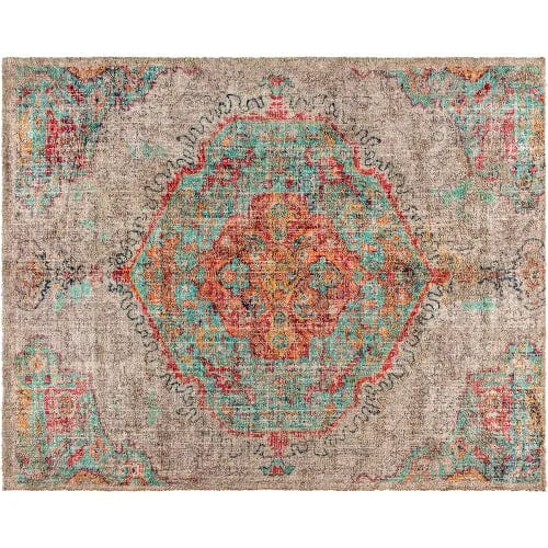 Centerline Dynamics Rugs Distressed Medallion Area Rug, 8' x 10', Gray Multi Polyester