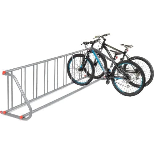 Centerline Dynamics Safety Railings Single-Sided Grid Bike Rack, 9-Bike Capacity, Powder Coated Steel