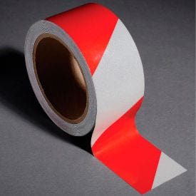 Centerline Dynamics Safety Tape INCOM® Safety Tape Reflective Striped Red/White, 2"W x 30'L, 1 Roll