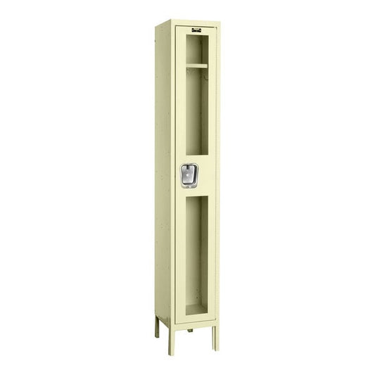 Centerline Dynamics Safety-View Lockers Hallowell Safety-View Wardrobe Locker Single 1-Tier 12" x 15" x 78" Tan