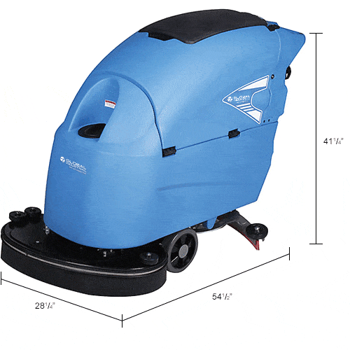 Centerline Dynamics Scrubbers & Floor Machines Global Industrial™ Auto Floor Scrubber With Traction Drive, 26" Cleaning Path