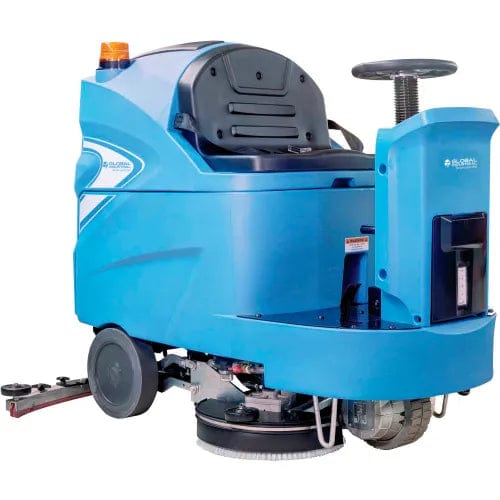 Centerline Dynamics Scrubbers & Floor Machines Global Industrial™ Auto Ride-On Floor Scrubber, 34" Cleaning Path