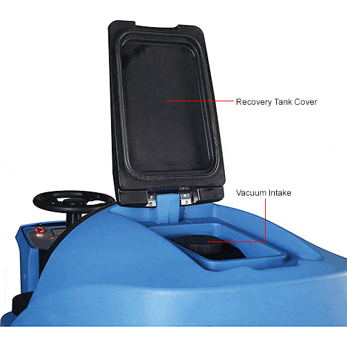 Centerline Dynamics Scrubbers & Floor Machines Global Industrial™ Auto Ride-On Floor Scrubber, 34" Cleaning Path