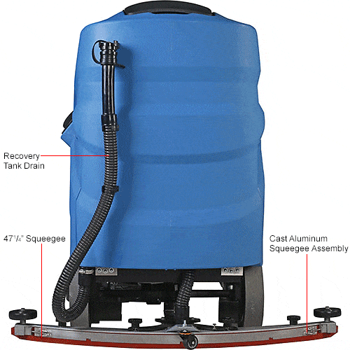 Centerline Dynamics Scrubbers & Floor Machines Global Industrial™ Auto Ride-On Floor Scrubber, 34" Cleaning Path