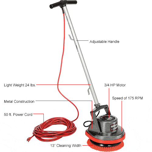 Centerline Dynamics Scrubbers & Floor Machines Oreck® Orbiter Floor Machine, 13" Cleaning Path