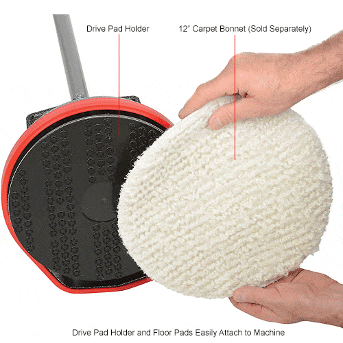 Oreck® Orbiter Floor Machine, 13" Cleaning Path Centerline Dynamics
