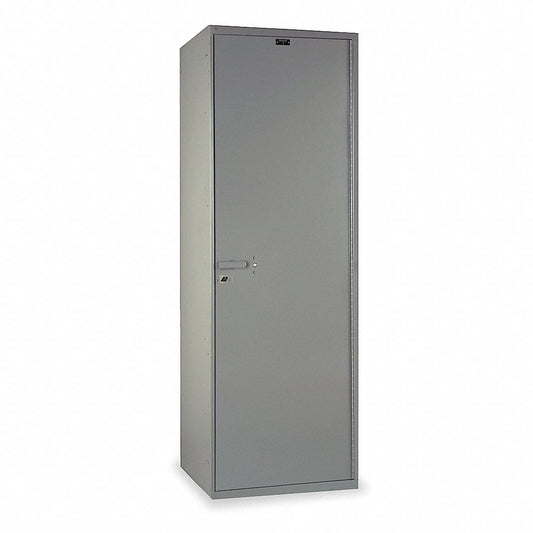 Centerline Dynamics Securitymax™ All Welded Lockers Hallowell SecurityMax Locker, 18"W x 22"D x 72"H, 711 Light Gray, Single Tier, 1-Wide