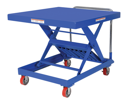 Centerline Dynamics Self Elevating Table Vestil Steel Auto Hite Cart 48-3/16 In. x 42 In. x 37-5/8 In. 2,000 Lb. Capacity