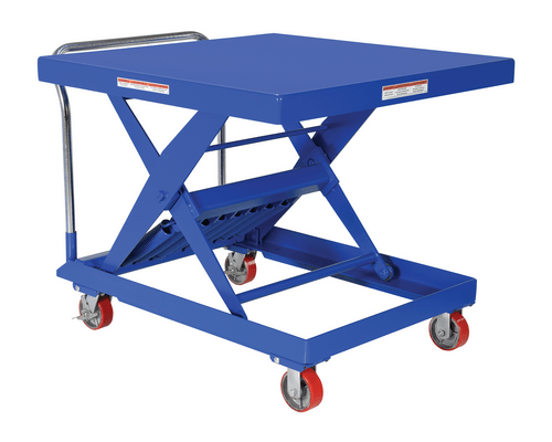 Centerline Dynamics Self Elevating Table Vestil Steel Auto Hite Cart 48-3/16 In. x 42 In. x 37-5/8 In. 2,000 Lb. Capacity