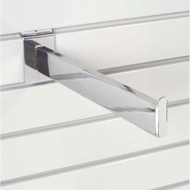 Centerline Dynamics Shelf Bracket Tubular Global Industrial™ 12" Slat Wall Accessory Shelf Bracket Tubular - Pkg Qty 24