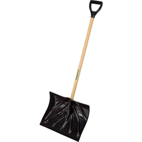 Centerline Dynamics Shovels Union Tools® 1627400 18" Poly Combo Snow Shovel W/ Wood D-Grip Handle