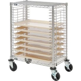 Centerline Dynamics Side Load Wire Tray Cart Nexel™ 19 Tray Capacity Side Load Wire Tray Cart