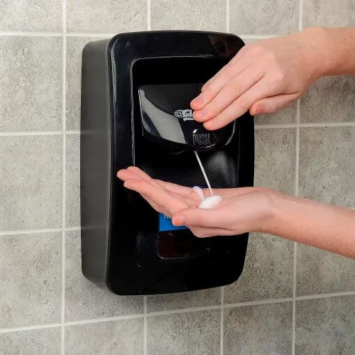 Centerline Dynamics Soap & Sanitizer Dispensers Global Industrial™ Manual Dispenser for Foam Hand Soap/Sanitizer - Black