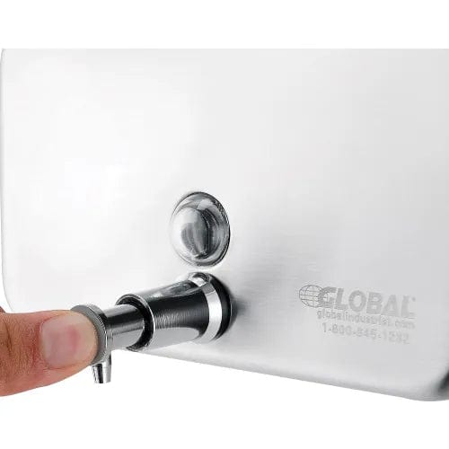 Centerline Dynamics Soap & Sanitizer Dispensers Global Industrial™ Stainless Steel Horizontal Liquid Soap Dispenser - 1000 ml
