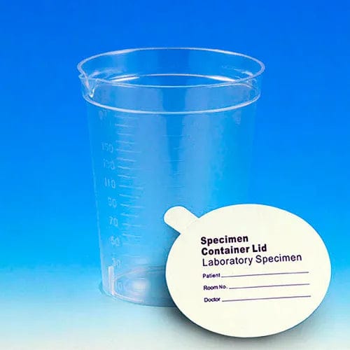Centerline Dynamics Specimen Bags & Containers Graduated Specimen Container With Pour Spout, 6.5 oz., Paper Lid, Polystyrene , 500/Pack