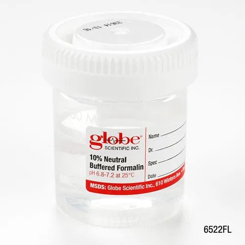 Centerline Dynamics Specimen Bags & Containers Pre-Filled Container, 60mL (2 oz.), Click Close Lid, Attached Hazard Label, 96/Pack