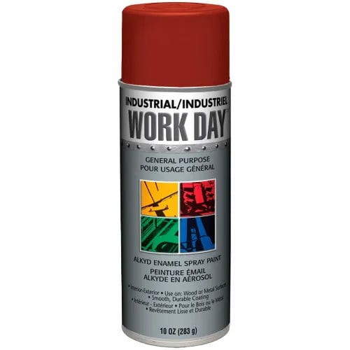 Centerline Dynamics Spray Paint Krylon Industrial Work Day Enamel Paint Red Primer - A04419007 - Pkg Qty 12