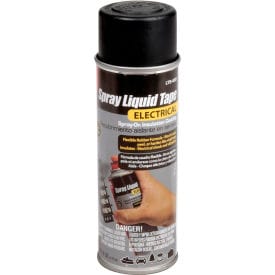 Centerline Dynamics Spray Tape Spray Liquid Electrical Tape  Black 6 oz Can Qty 6