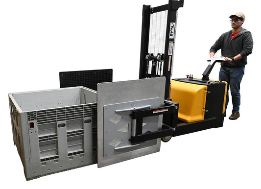 Centerline Dynamics Stackers Vestil Counter Balanced Powered 27 In. - 51 In. Bale Clamp Lifter 1200 Lb. Capacity