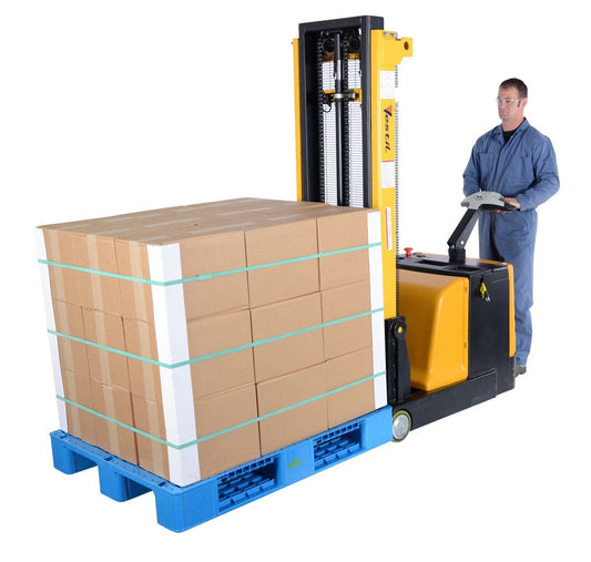 Centerline Dynamics Stackers Vestil Steel Counter Balanced Powered Drive Lift 2 In. to 118 In. Raised Height 1,000 Lb. Capacity