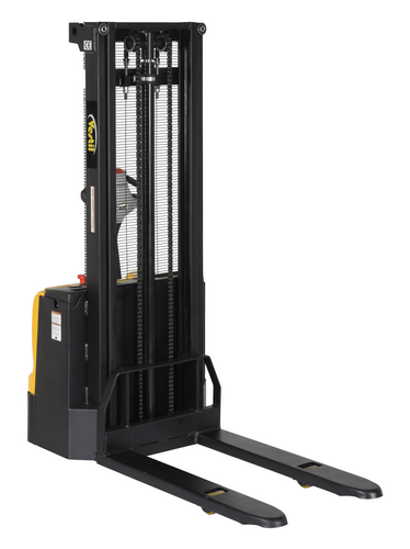 Centerline Dynamics Stackers Vestil Steel Fixed Forks Double Mast Stacker 118 In. Raised Height 2200 Lb. Capacity