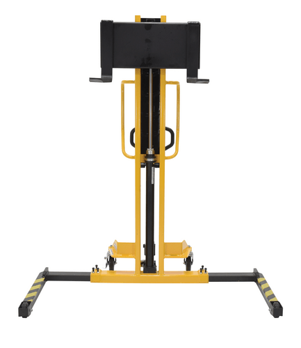 Centerline Dynamics Stackers Vestil Steel Manual Stacker Narrow Mast Adjustable Forks/Legs 1,000 Lb. Capacity