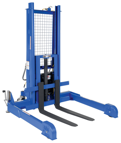 Server Stacker Machine Vestil Steel Pallet Master/Server Stacker 115 Volt AC Powered 50 In. R ...