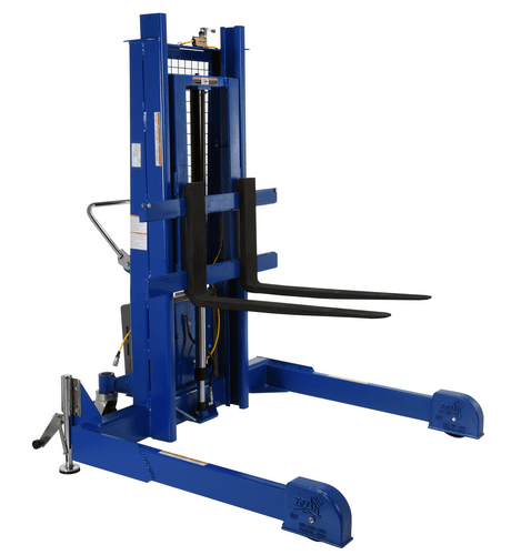 Centerline Dynamics Stackers Vestil Steel Pallet Master/Server Stacker 12 Volt DC Powered 50 In. Raised Height 4,000 Lb. Capacity