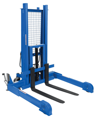 Centerline Dynamics Stackers Vestil Steel Pallet Master/Server Stacker Reciprocating Air/Oil Powered 60 In. Raised Height 4,000 Lb. Capacity