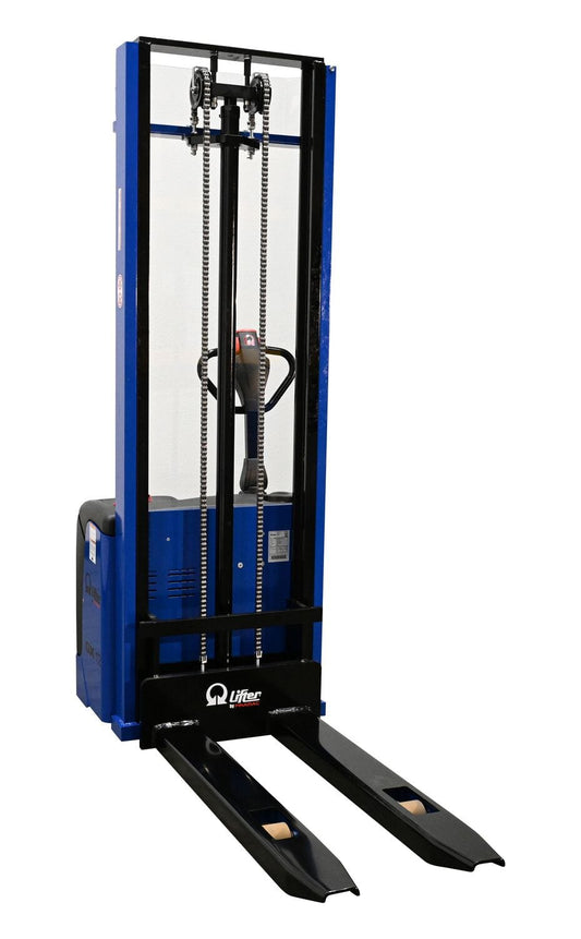 Centerline Dynamics Stackers Vestil Steel Pramac 12 Volt Battery Powered Fixed Fork Stacker 72 In. x 33-1/2 In. x 88-3/4 In. 2500 Lb. Capacity