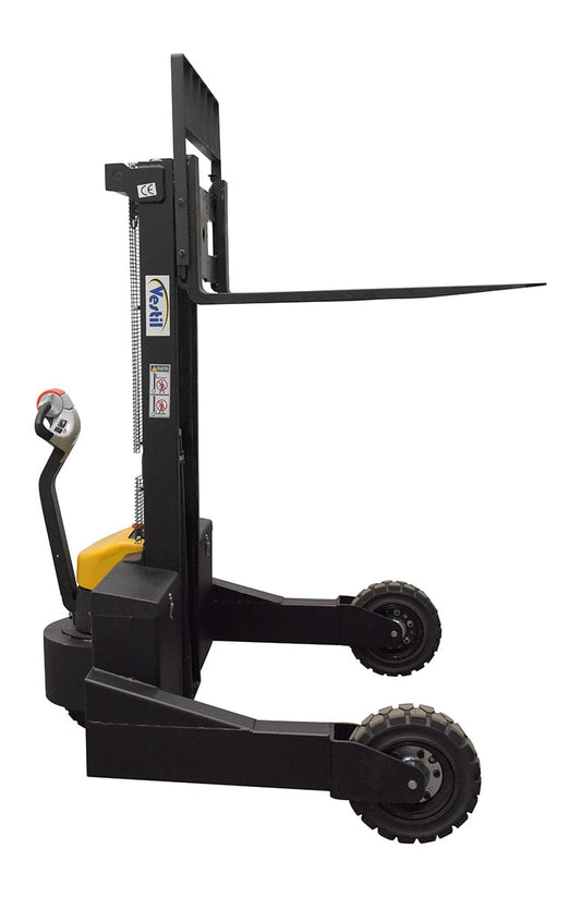Centerline Dynamics Stackers Vestil Steel Rough Terrain Powered Stacker 62 In. Raised Height 3,000 Lb. Capacity