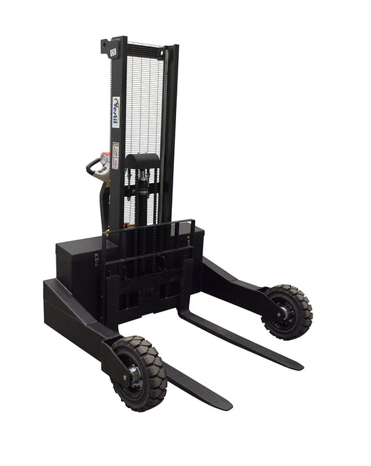 Centerline Dynamics Stackers Vestil Steel Rough Terrain Powered Stacker 62 In. Raised Height 3,000 Lb. Capacity