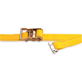 Centerline Dynamics Straps Kinedyne Cargo Control Ratchet Logistic Strap 641601 with Spring Loaded Fitting - 16' x 2" Gray