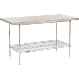 Centerline Dynamics Table Global Industrial Stainless Steel Top Wire Work Table - 60" W x 30" D