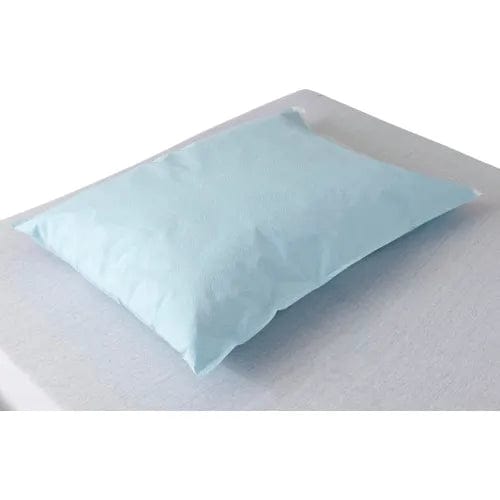 Centerline Dynamics Table Paper Disposable Tissue/Poly Pillowcases, 30"L x 21"W, Blue, 100/Case