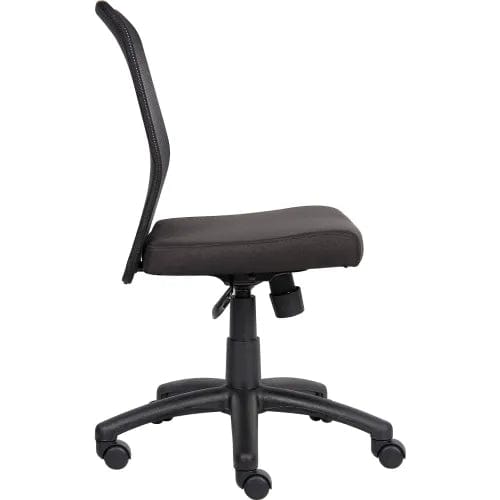 Centerline Dynamics Task & Desk Chairs Budget Task Chair - Fabric Seat with Mesh Back - Black