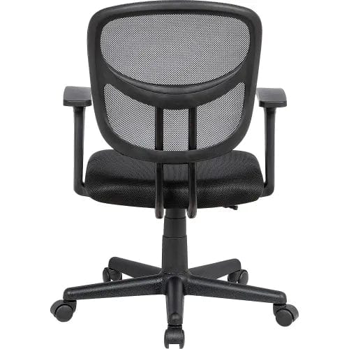 Centerline Dynamics Task & Desk Chairs Mesh Back Office Chair with Lumbar Support, Fabric Seat, Black