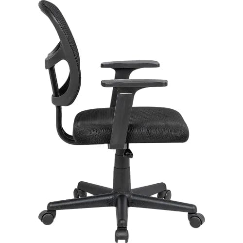 Centerline Dynamics Task & Desk Chairs Mesh Back Office Chair with Lumbar Support, Fabric Seat, Black