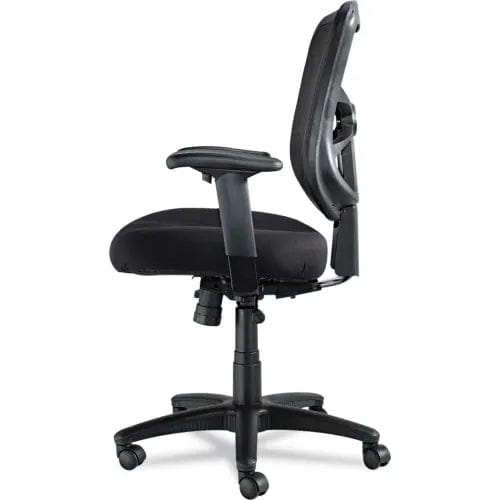 Centerline Dynamics Task & Desk Chairs Mesh Chair with Swivel/Tilt - Fabric - Mid Back - Black - Elusion Series