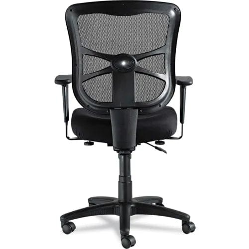 Centerline Dynamics Task & Desk Chairs Mesh Chair with Swivel/Tilt - Fabric - Mid Back - Black - Elusion Series