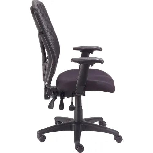 Centerline Dynamics Task & Desk Chairs Mesh Office Chair with High Back & Adjustable Arms, Fabric, Black