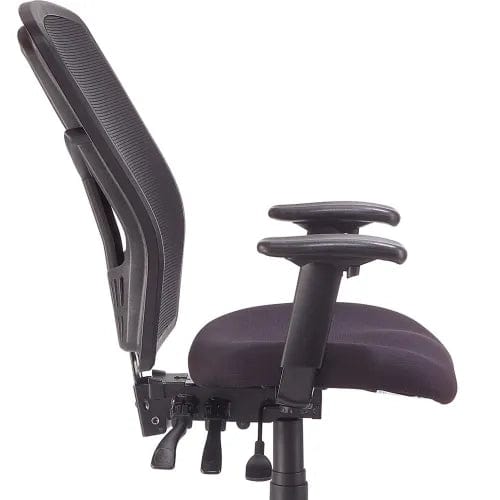 Centerline Dynamics Task & Desk Chairs Mesh Office Chair with High Back & Adjustable Arms, Fabric, Black