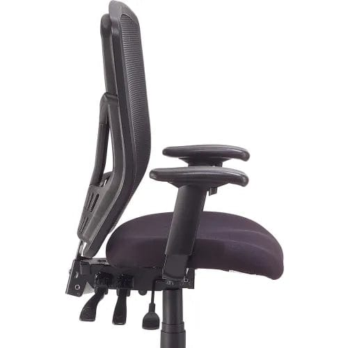 Centerline Dynamics Task & Desk Chairs Mesh Office Chair with High Back & Adjustable Arms, Fabric, Black