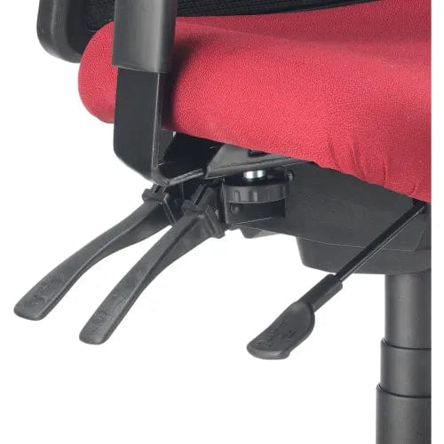 Centerline Dynamics Task & Desk Chairs Mesh Office Chair With High Back & Adjustable Arms, Fabric, Red