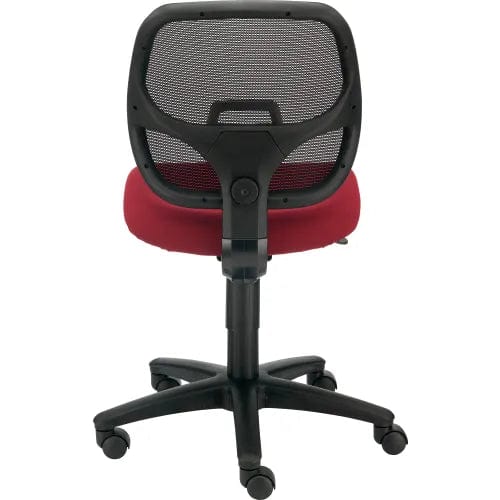 Centerline Dynamics Task & Desk Chairs Mesh Office Chair With Mid Back, Fabric, Red