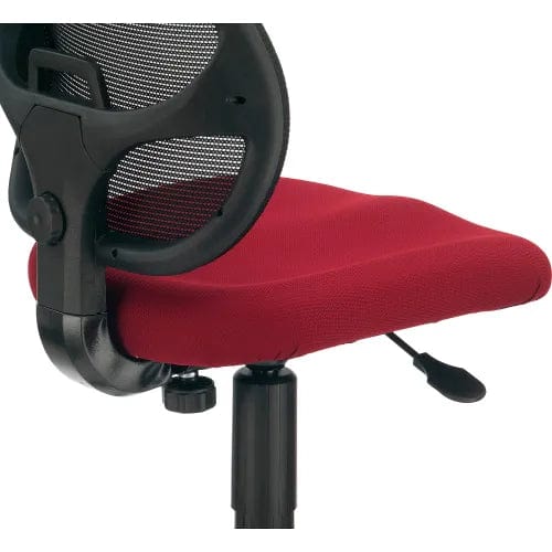 Centerline Dynamics Task & Desk Chairs Mesh Office Chair With Mid Back, Fabric, Red